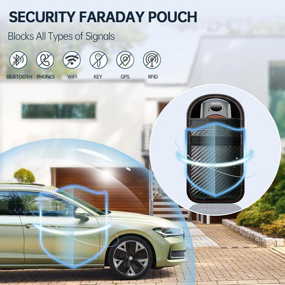 Car key signal blocking pouch