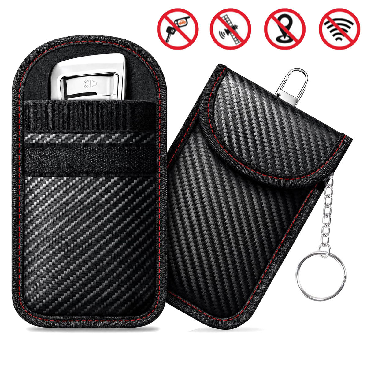 Car key signal blocking pouch