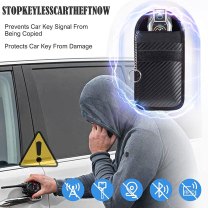 Car key signal blocking pouch