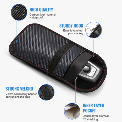 Car key signal blocking pouch