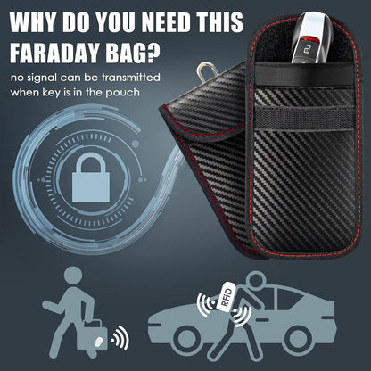 Car key signal blocking pouch